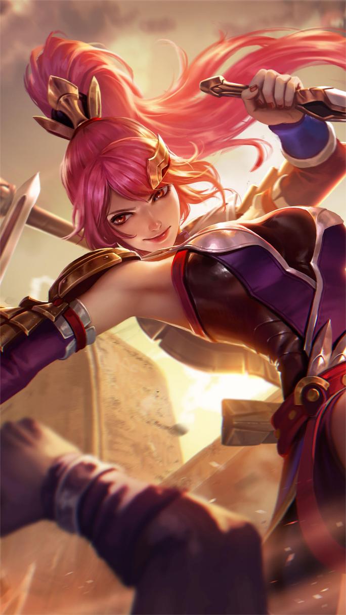求王者荣耀艾琳女武神的原画壁纸,横版的,谢谢