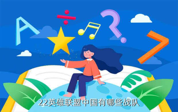 22英雄联盟中国有哪些战队