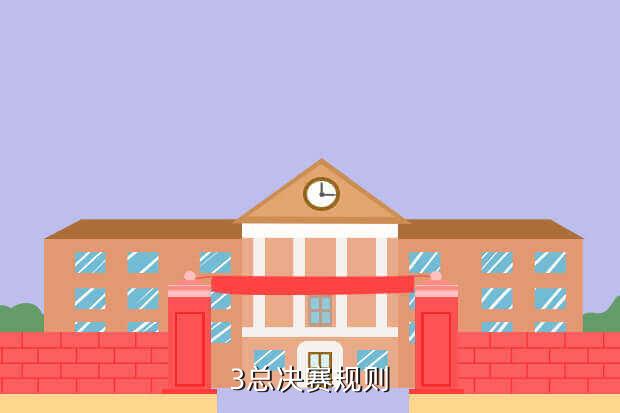 3总决赛规则