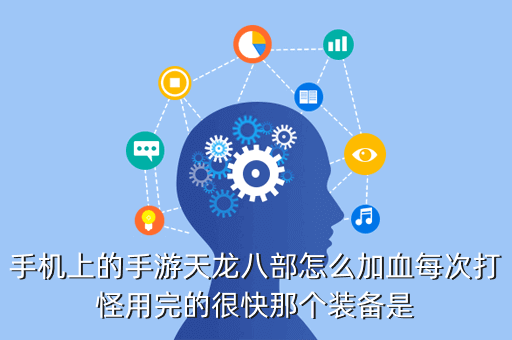 手机上的手游天龙八部怎么加血每次打怪用完的很快那个装备是