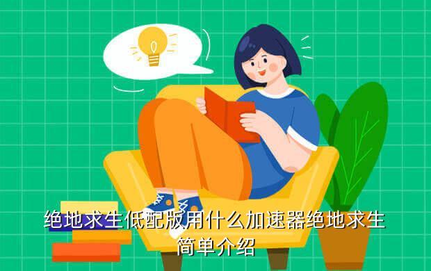 绝地求生低配版用什么加速器绝地求生简单介绍