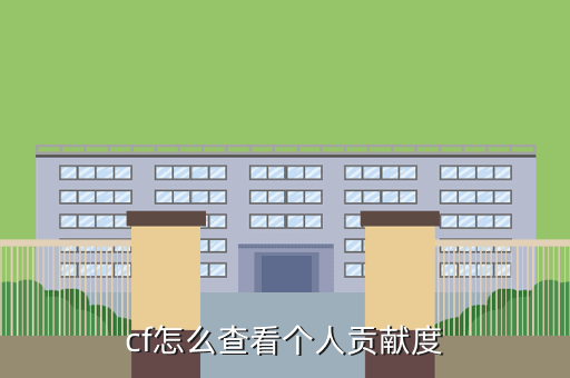 cf怎么查看个人贡献度