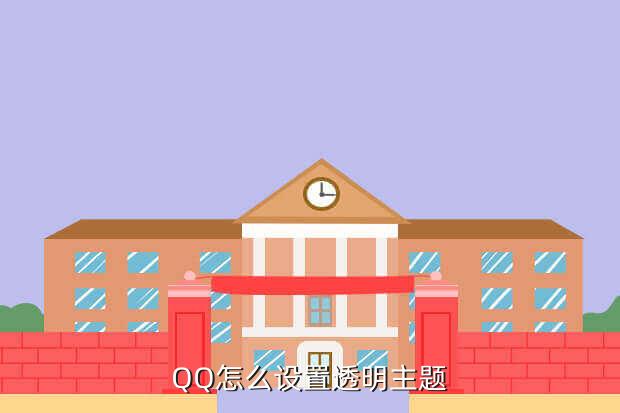 QQ怎么设置透明主题