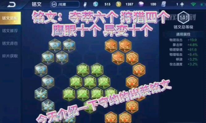 守约出装细节攻略（守约出装细节攻略详解，让你在游戏中犹如无敌城墙般坚不可摧！）-第2张图片-游技攻略库
