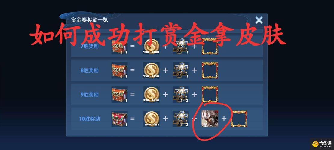 王者荣耀赏金十连胜的窍门