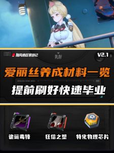 绝区零爱丽丝培养材料汇总